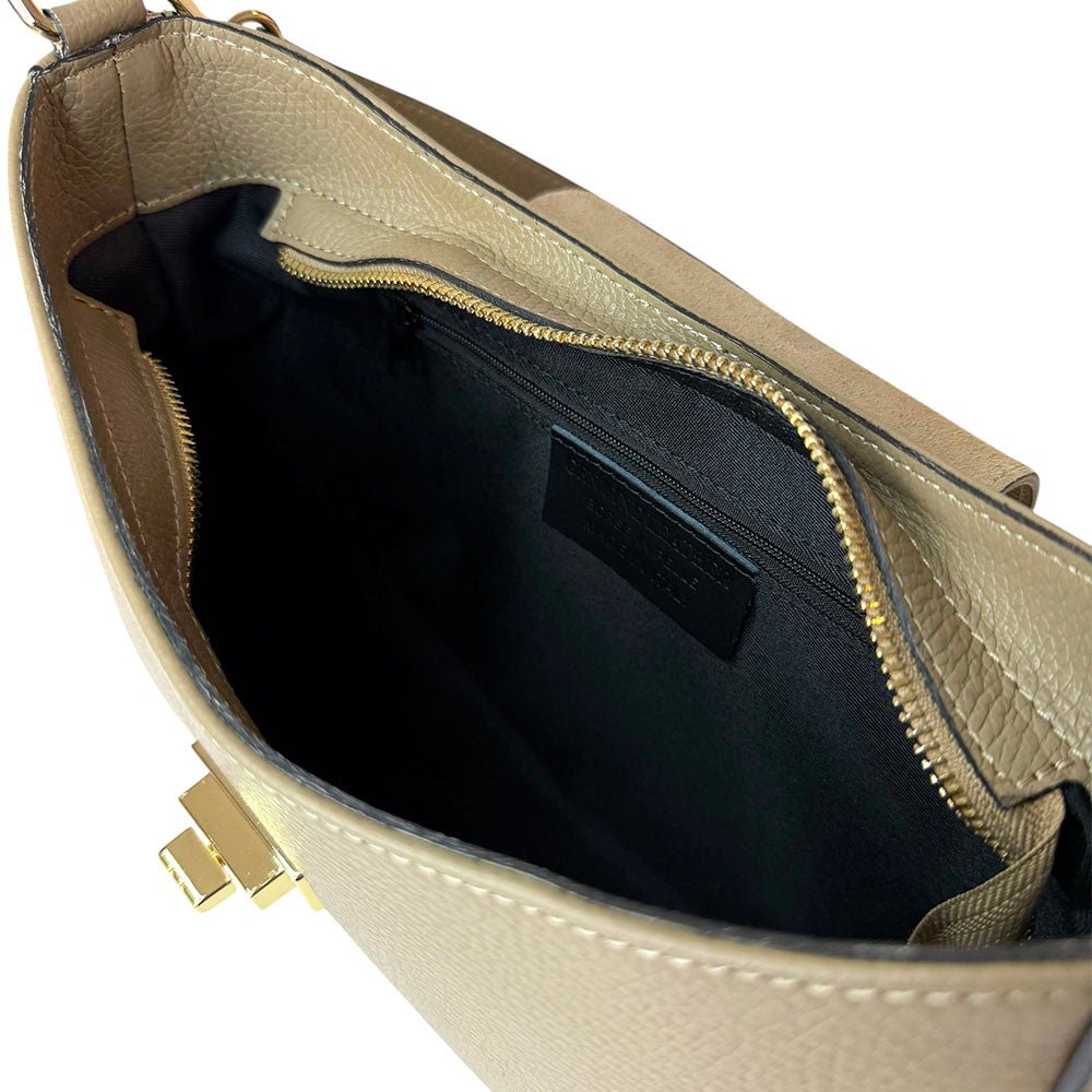 Costanza Structured Leather Shoulder Bag - Leather Italiano