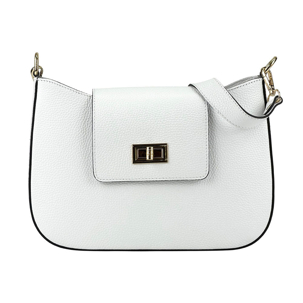 Costanza Structured Leather Shoulder Bag - Leather Italiano