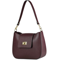 Costanza Structured Leather Shoulder Bag - Leather Italiano
