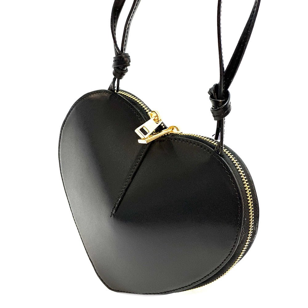Cuoretta Mini Heart - Shaped Leather Crossbody Bag - Leather Italiano