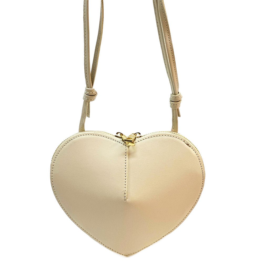 Cuoretta Mini Heart - Shaped Leather Crossbody Bag - Leather Italiano