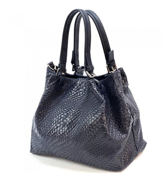 Debora S Leather Shoulder Bag: Modern Chic - Leather Italiano
