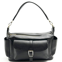 Delvira Pocket Cow Leather Shoulder Bag - Leather Italiano