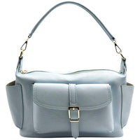 Delvira Pocket Cow Leather Shoulder Bag - Leather Italiano