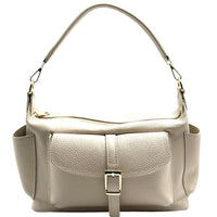 Delvira Pocket Cow Leather Shoulder Bag - Leather Italiano