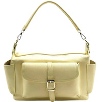 Delvira Pocket Cow Leather Shoulder Bag - Leather Italiano