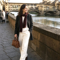Diletta Compact Italian Leather Satchel Bag - Leather Italiano