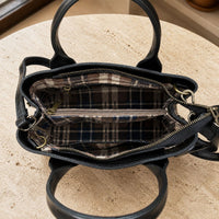 Diletta Compact Italian Leather Satchel Bag - Leather Italiano