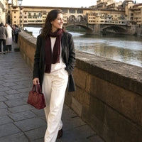 Diletta Compact Italian Leather Satchel Bag - Leather Italiano