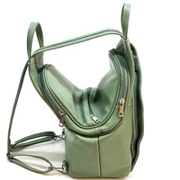 Dina Cow Leather Backpack Versatile and Stylish - Leather Italiano