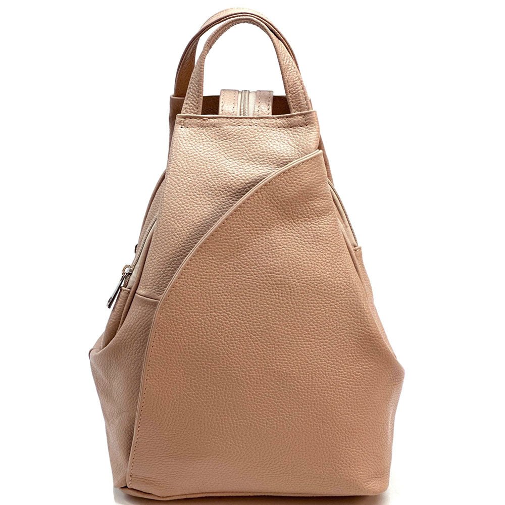 Dina Cow Leather Backpack Versatile and Stylish - Leather Italiano