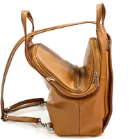 Dina Cow Leather Backpack Versatile and Stylish - Leather Italiano