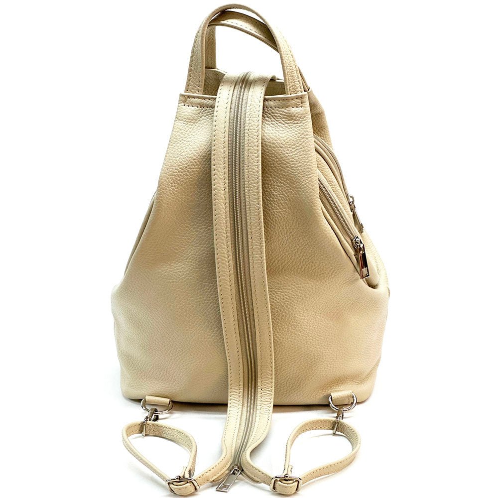 Dina Cow Leather Backpack Versatile and Stylish - Leather Italiano