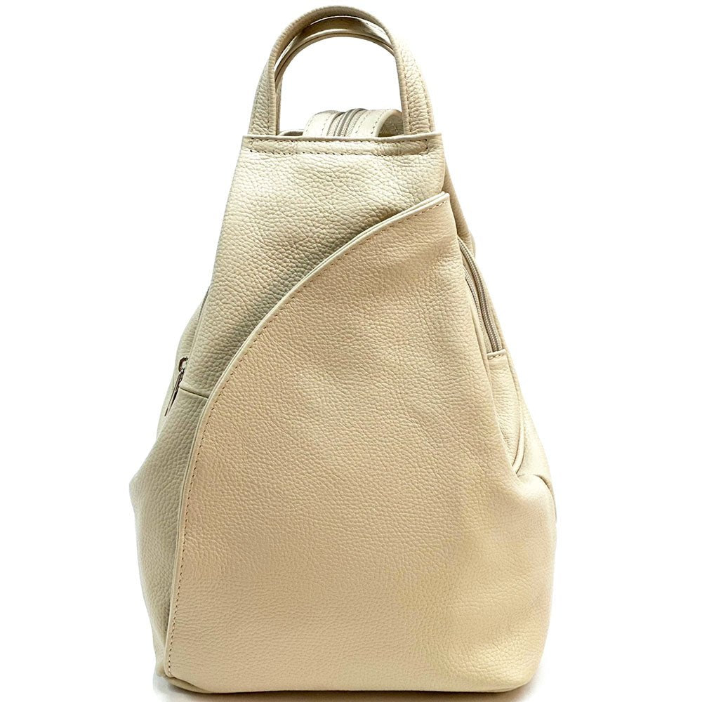 Dina Cow Leather Backpack Versatile and Stylish - Leather Italiano