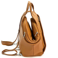 Dina Cow Leather Backpack Versatile and Stylish - Leather Italiano