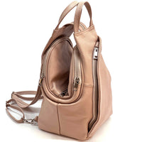 Dina Cow Leather Backpack Versatile and Stylish - Leather Italiano