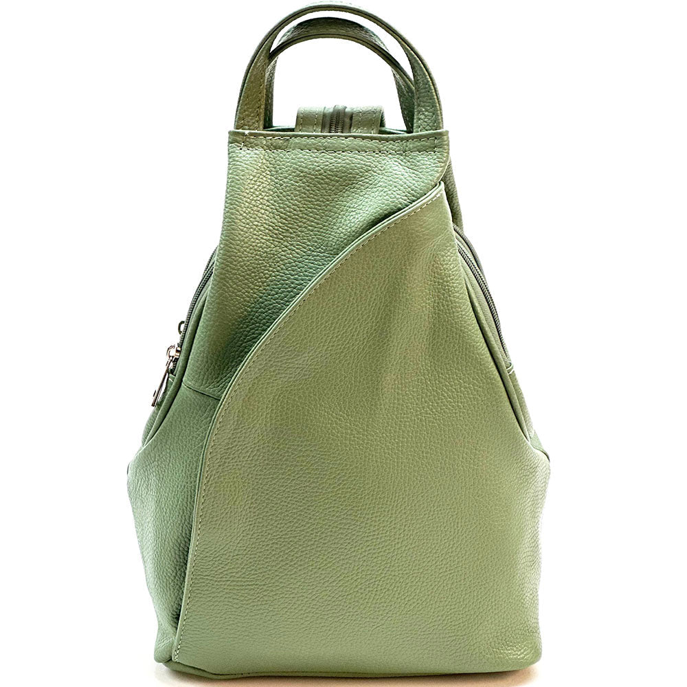 Dina Cow Leather Backpack Versatile and Stylish - Leather Italiano