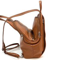 Dina Cow Leather Backpack Versatile and Stylish - Leather Italiano