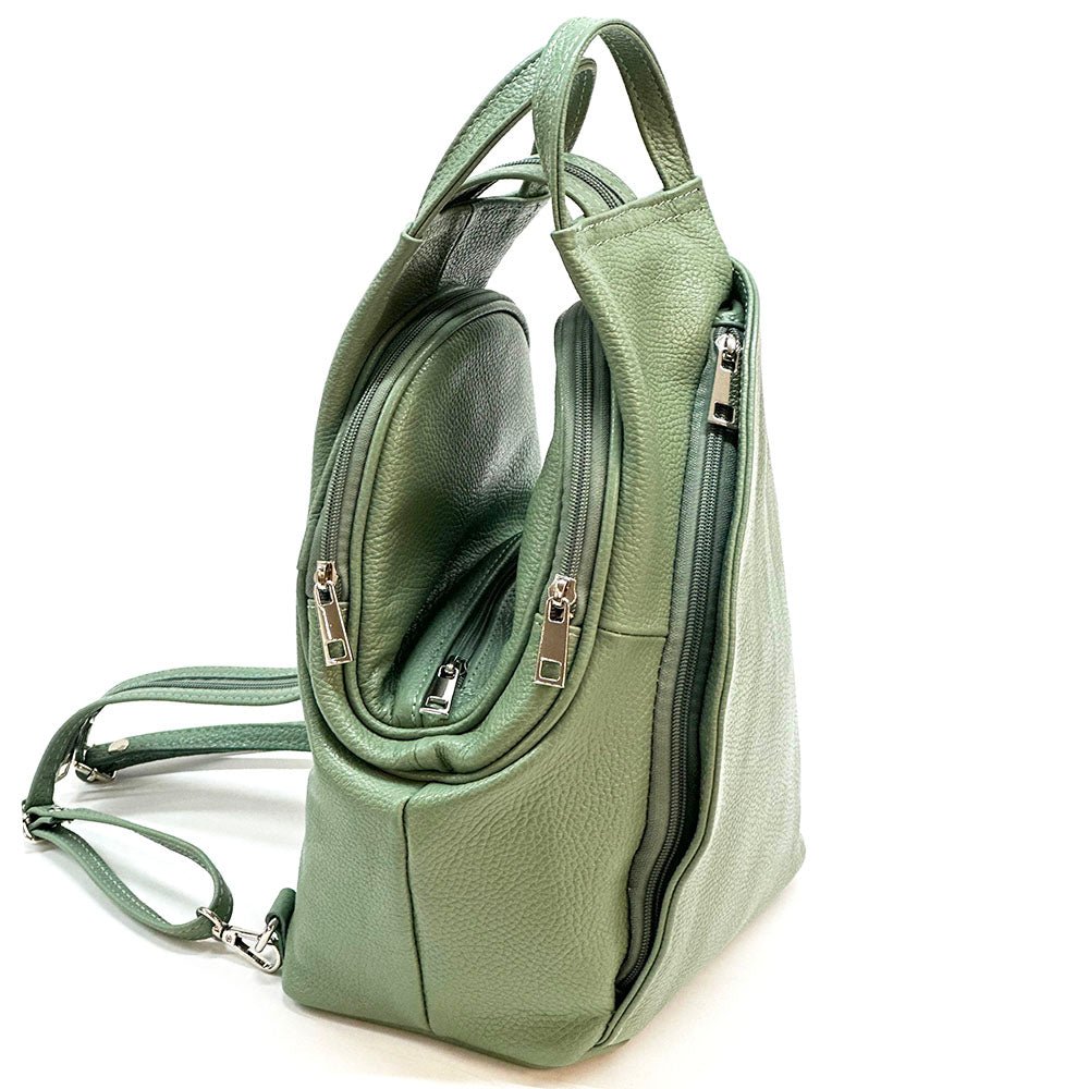Dina Cow Leather Backpack Versatile and Stylish - Leather Italiano