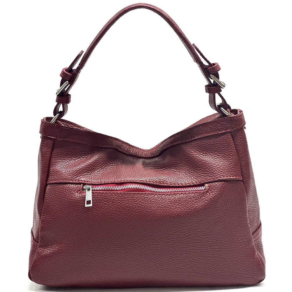 Elena Hobo Italian Leather Shoulder Bag – Soft Everyday Elegance for Women - Leather Italiano