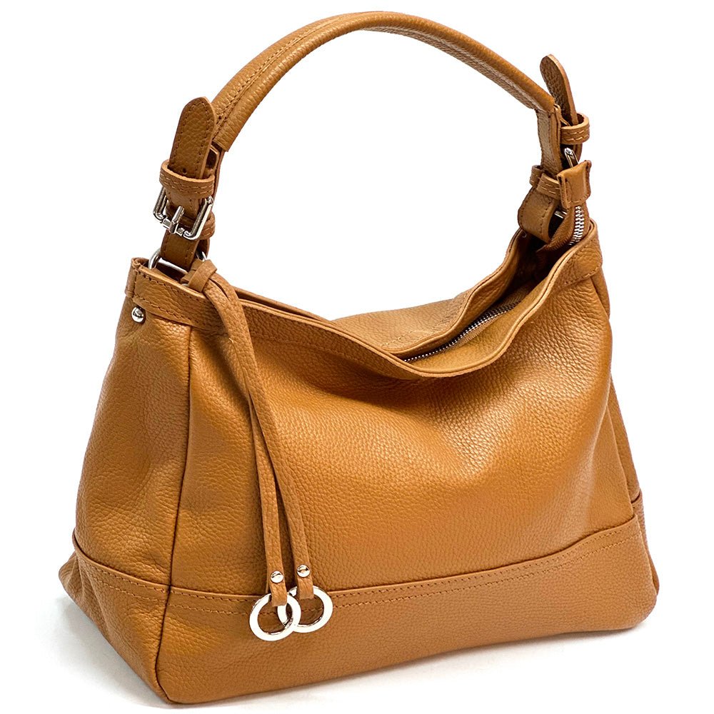 Elena Hobo Italian Leather Shoulder Bag – Soft Everyday Elegance for Women - Leather Italiano