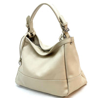 Elena Hobo Italian Leather Shoulder Bag – Soft Everyday Elegance for Women - Leather Italiano