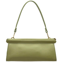 Eliora Italian Cow Leather Convertible Baguette Bag - Leather Italiano