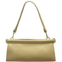 Eliora Italian Cow Leather Convertible Baguette Bag - Leather Italiano