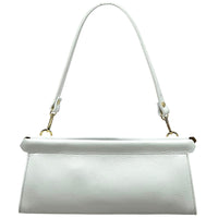 Eliora Italian Cow Leather Convertible Baguette Bag - Leather Italiano