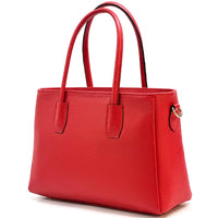Elisenta Italian Leather Bag – Elegant Structured Handbag for Women - Leather Italiano