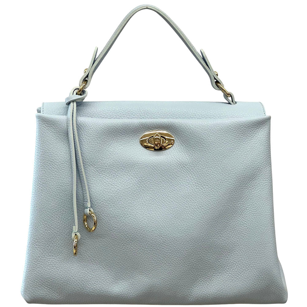 Elowen Italian Leather Top Handle Handbag - Leather Italiano