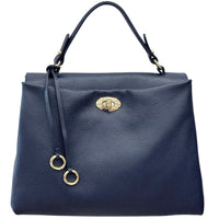 Elowen Italian Leather Top Handle Handbag - Leather Italiano