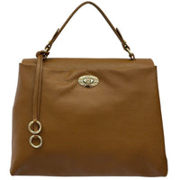 Elowen Italian Leather Top Handle Handbag - Leather Italiano
