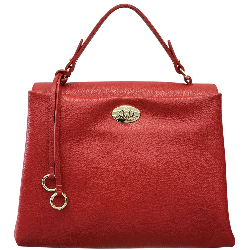 Elowen Italian Leather Top Handle Handbag - Leather Italiano