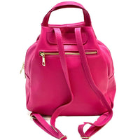 Elva Italian Pebbled Leather Backpack – Women’s Elegant Everyday Bag (Handmade in Florence) - Leather Italiano