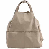 Elva Italian Pebbled Leather Backpack – Women’s Elegant Everyday Bag (Handmade in Florence) - Leather Italiano