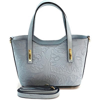 Emily Flora Cow Leather Handbag - Leather Italiano