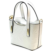 Emily Flora Cow Leather Handbag - Leather Italiano