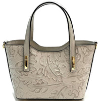 Emily Flora Cow Leather Handbag - Leather Italiano