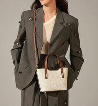 Emily Flora Cow Leather Handbag - Leather Italiano