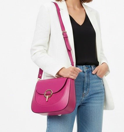 Enrica Convertible Italian Leather Shoulder Bag - Leather Italiano