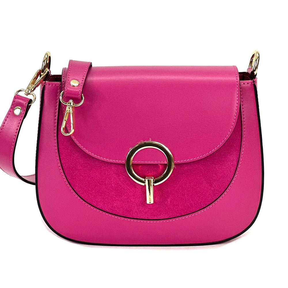 Enrica Convertible Italian Leather Shoulder Bag - Leather Italiano