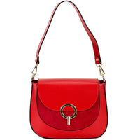 Enrica Convertible Italian Leather Shoulder Bag - Leather Italiano