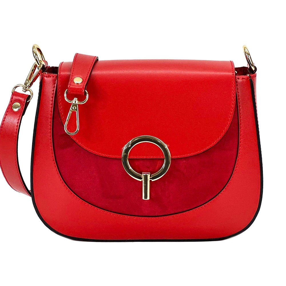 Enrica Convertible Italian Leather Shoulder Bag - Leather Italiano
