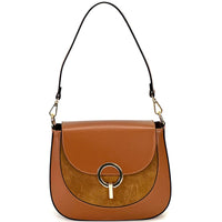 Enrica Convertible Italian Leather Shoulder Bag - Leather Italiano