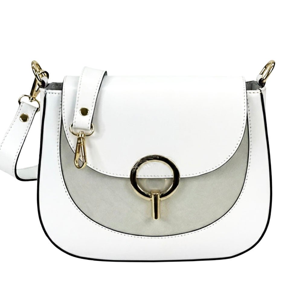Enrica Convertible Italian Leather Shoulder Bag - Leather Italiano