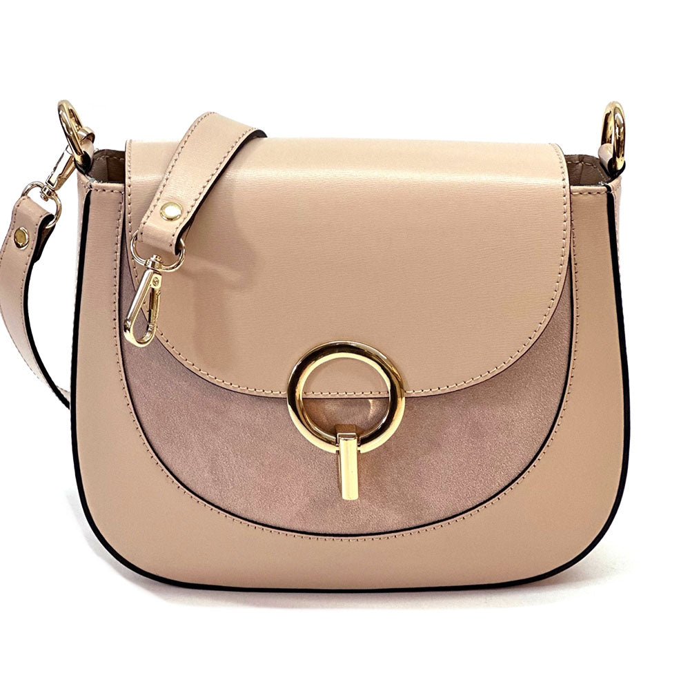 Enrica Convertible Italian Leather Shoulder Bag - Leather Italiano
