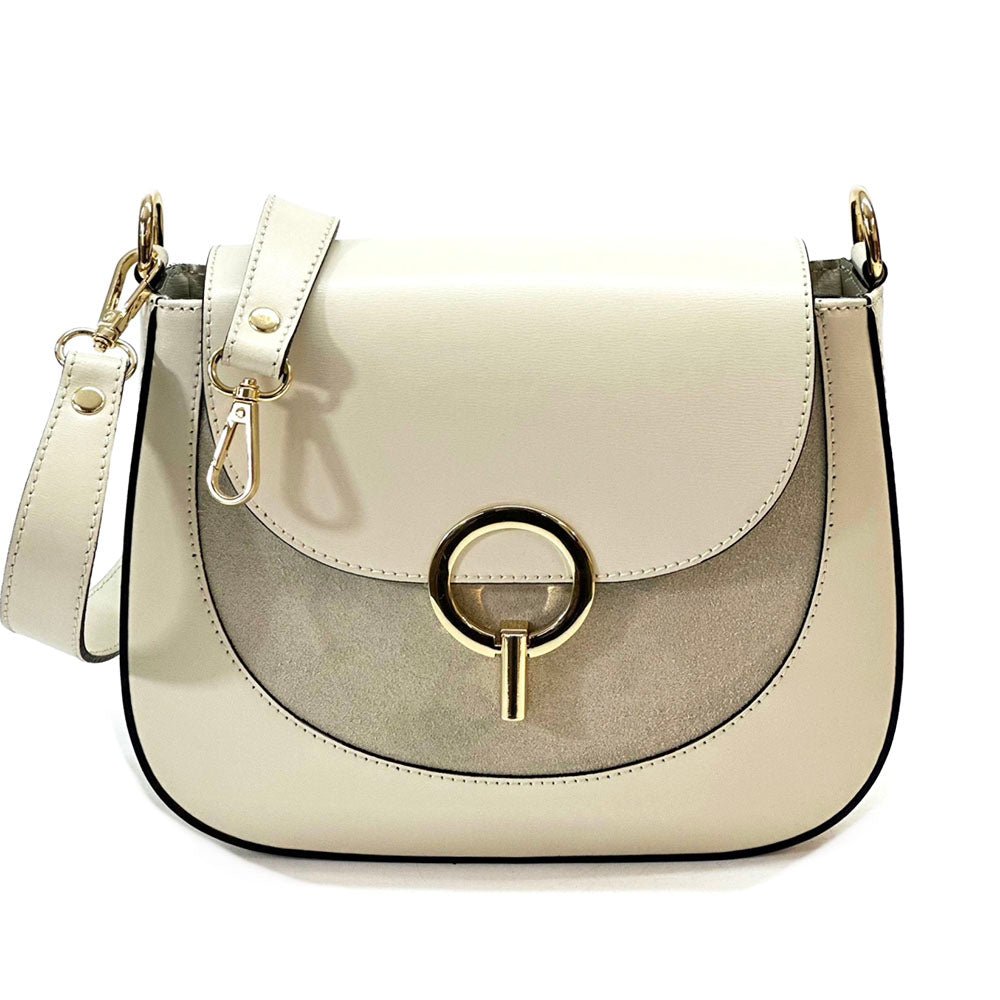 Enrica Convertible Italian Leather Shoulder Bag - Leather Italiano