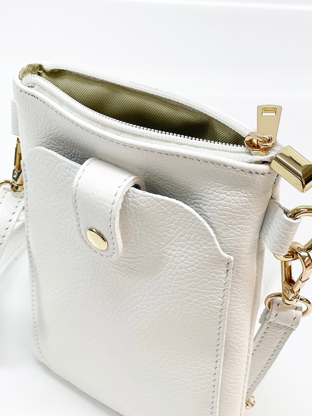 Eterna Italian Leather Crossbody Bag – Elegant Compact Crossbody for Women - Leather Italiano