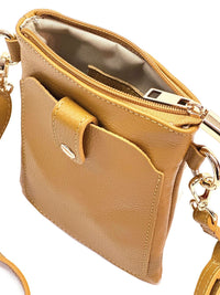 Eterna Italian Leather Crossbody Bag – Elegant Compact Crossbody for Women - Leather Italiano